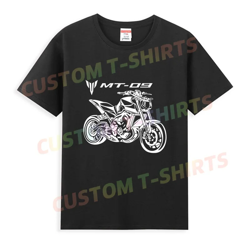 

2024 Men T Shirt Casual Motorcycle Motorrad Yam Mt09 Mt-09 T-shirt Graphic Oversized Sport Comfortable Streetwear S-3XL Cool Tee