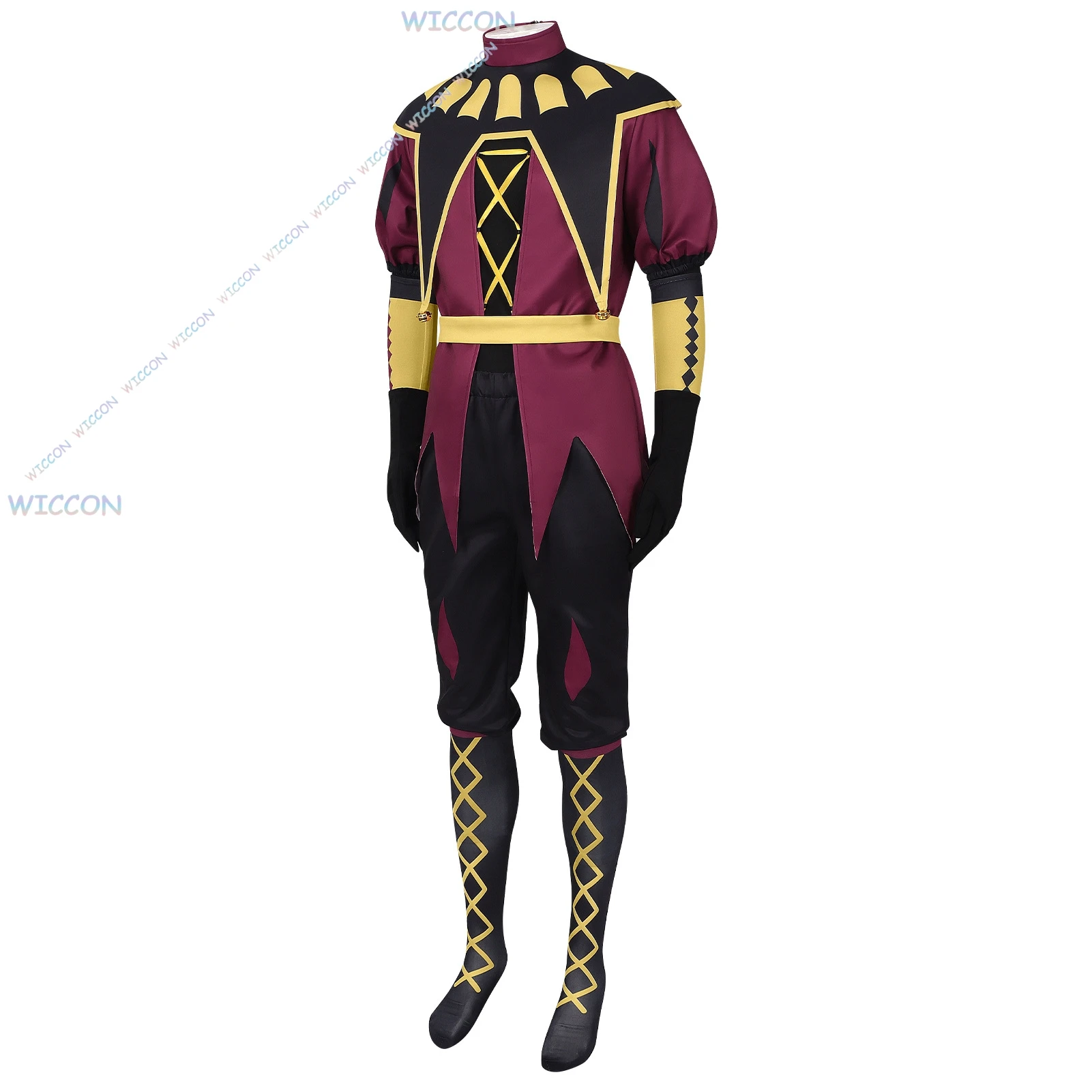Hemera/The Freak Circus Pierrot Cosplay Clown Outfit Costume Game 2025 Halloween Horror Men Roleplay Clothing Expo Clothes Unise view 3