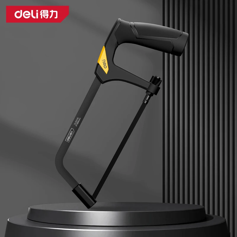 Deli Small Hacksaw Household DIY Small Handheld Saw Iron Mini Saws Bow Hand Saw Multifunction Woodworking Portable Steel Holder