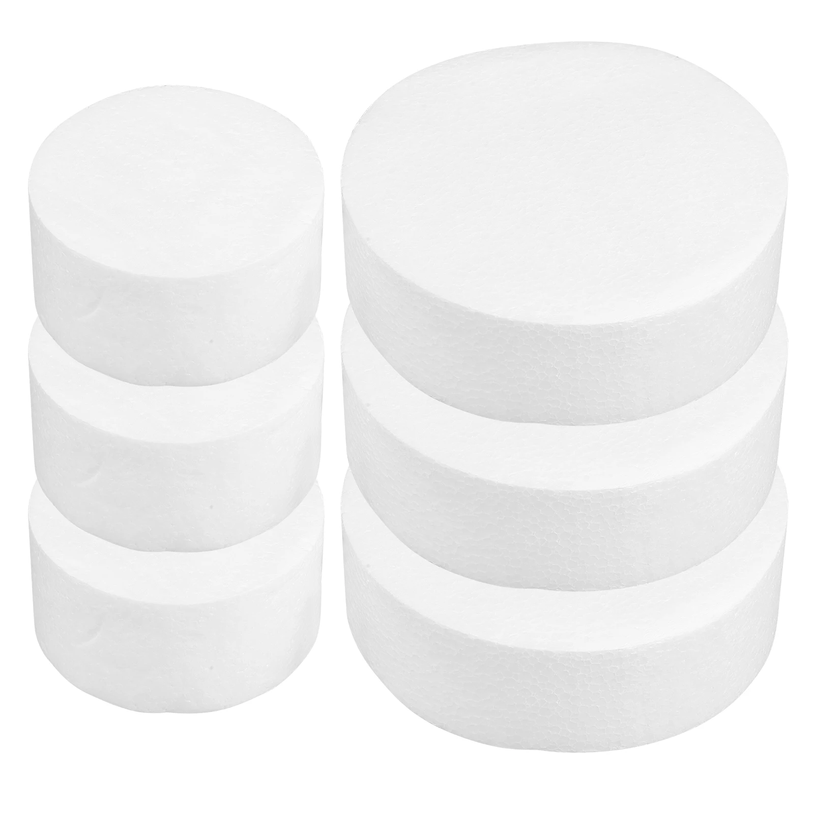 

6pcs Round Cake Molds Large Medium Size Diy Baking Decorating Practice Tools For Fondant Parenting Activity