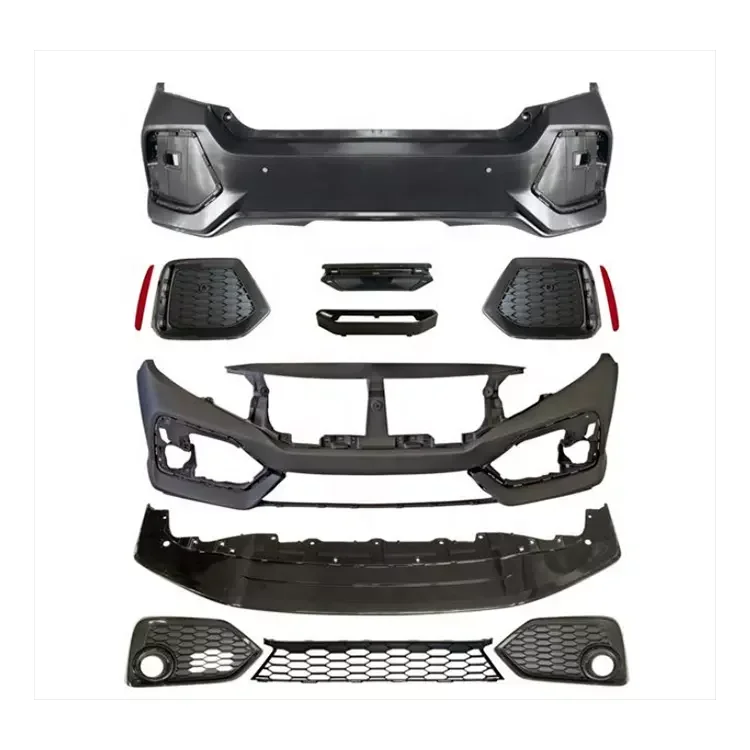 

2016 Type-R Style Complete Body Kit Front Bumper for Honda Civic FK8 2016-2022 Sedan Upgrade PP ABS