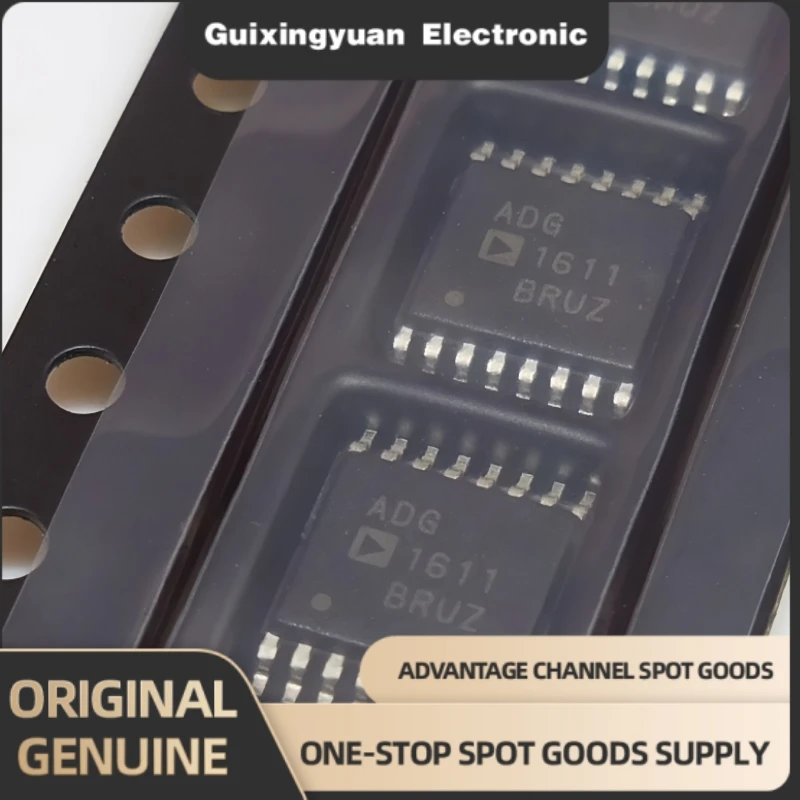 5 original genuine ADG1611BRUZ TSSOP-16 four-way low conductivity resistance analog switch chips