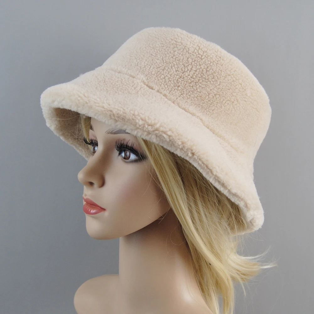 2025 Brand Wowen Shearing Sheepskin particles Hat Knit Hat Fur Women Autumn and Winter Russian Fashion Hats Female Casual Cap