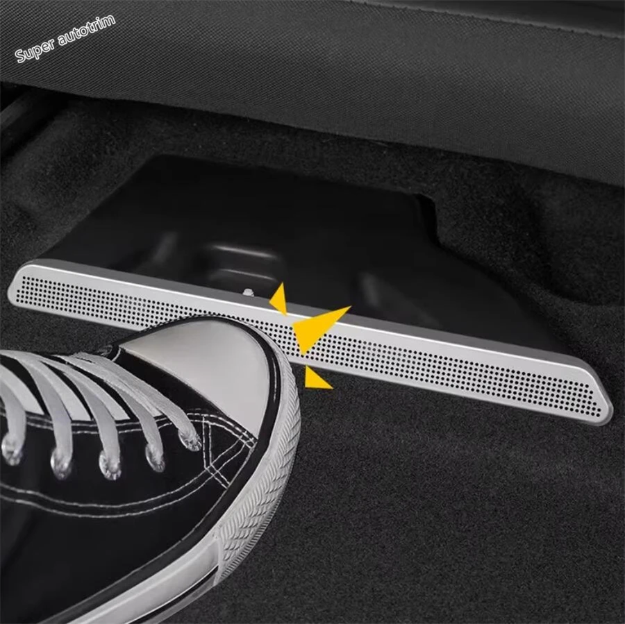 Car Seat Under Floor Air AC Vent Duct Outlet Dust Cover Fit For BMW X5 G05 X7 2019 - 2024 Stainless Steel Interior Accessories