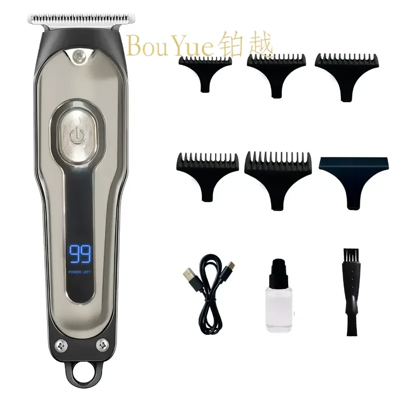 for New Digital Display Self-Service Hair Clipper Electric Shaver for Home Use Flat Head Inch Cut Trimmer
