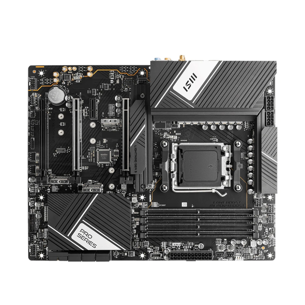 Imagem -03 - Msi-pro X670-p Placa-mãe Wifi Placa-mãe Suporte 7900x 7800x3d 7700 7600x 7500f Cpu Ddr5 7800mhz M.2 Nvme Pcie 5.0 Amd X670 Am5