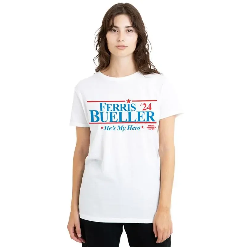 Ferris Bueller 2024 President Damen T-Shirt S 2Xl Weiß