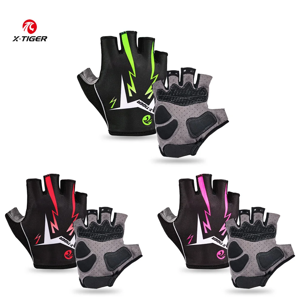 

X-Tiger 3D GEL Pad Cycling Gloves Half Finger Summer Sports Shockproof Bike Gloves MTB Bicycle Gloves Motorcycle gloves