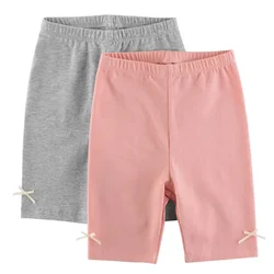 Zomer Nieuwe Baby Kids Meisjes Shorts Katoenen Ondergoed Korte Broek Zoete Strik Comfortabele Rekbare Veiligheid Slipje