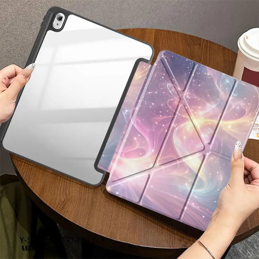 Pink Gold Gradient With Pen Slot Cover Tablet Case For Samsung For Galaxy Tab S9+ S10 S7+ S8+ 12.4 inch A8 2022 S10+ S7 FE S8