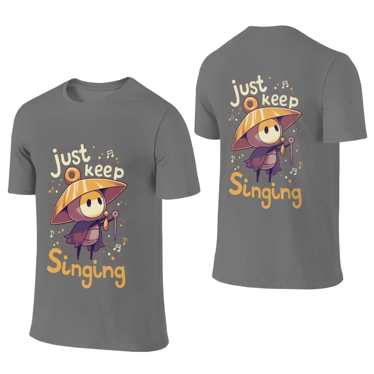 Just Keep Singing Sherma Silksong Fitness Reversible T-shirt Fresh Girlish Feeling Clean Surface Cotton Tee