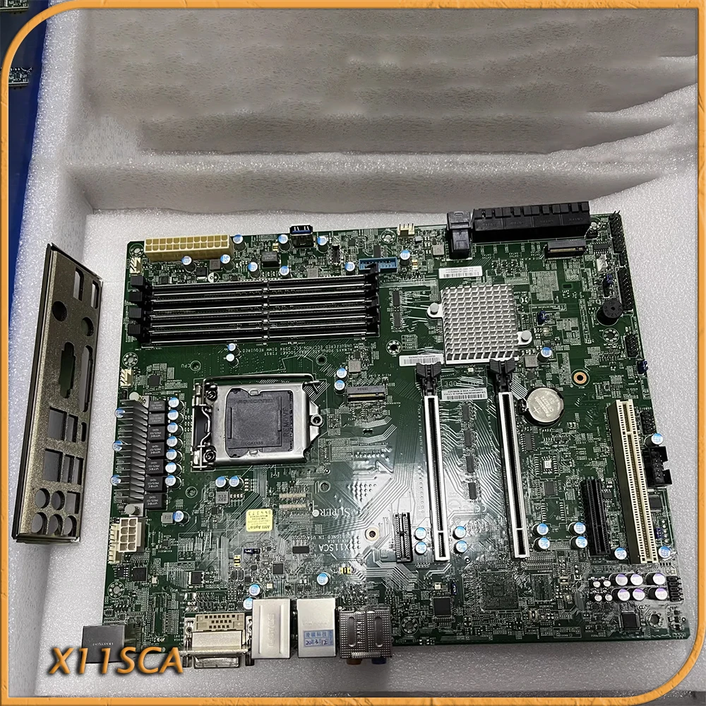 Workstation Motherboard LGA-1151 DDR4 8th/9th Gen Core i3/i5/i7/i9 E-2100/E-2200 Series PCI-E 3.0 X11SCA