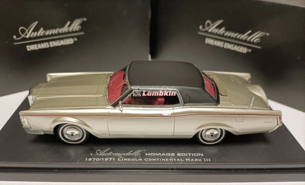 Model Decoration 1:43 For 1970/1971 Lincoln Continental mark III RESIN CAR MODEL For Collection