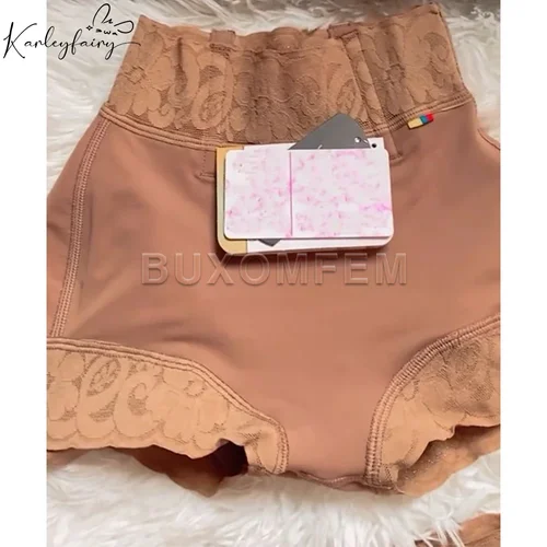 Bragas de cintura alta comprimidas medianas para mujer, Push Up Invisible, entrenador de muslo y cintura, levantador de glúteos, pantalones cortos ajustados sin costuras