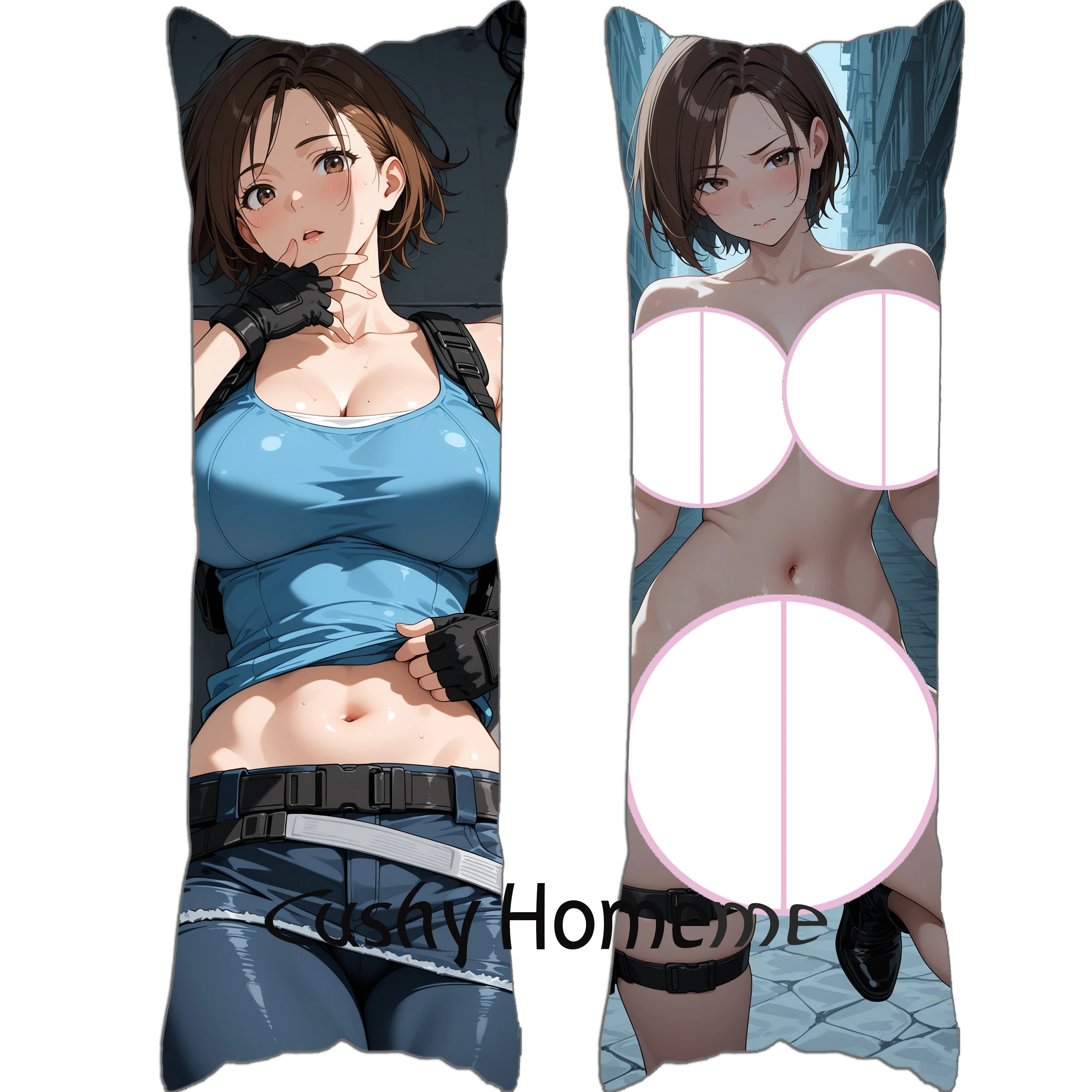 

Наволочка Dakimakura 2WT 50x150 см - Джилл Валентина, двухсторонняя R18 + подушка для тела в стиле аниме Waifu для отаку, подарок для взрослых