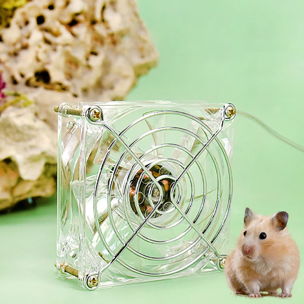 

Pet Cooling Fan, Summer Acrylic USB Mini Desks Cooler Fan, Portable Pet Cage Fan For Guinea Pig Hamster Rabbit Dog Pet Supplies