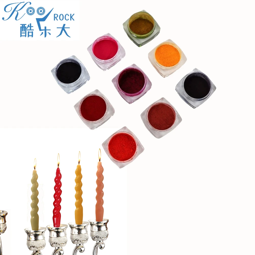 High Concentrated Solid Candle Dye - Vibrant & Easy Color DIY Candle Pigment Set, Perfect for Hanukkah Menorah 9 Colors Crafts
