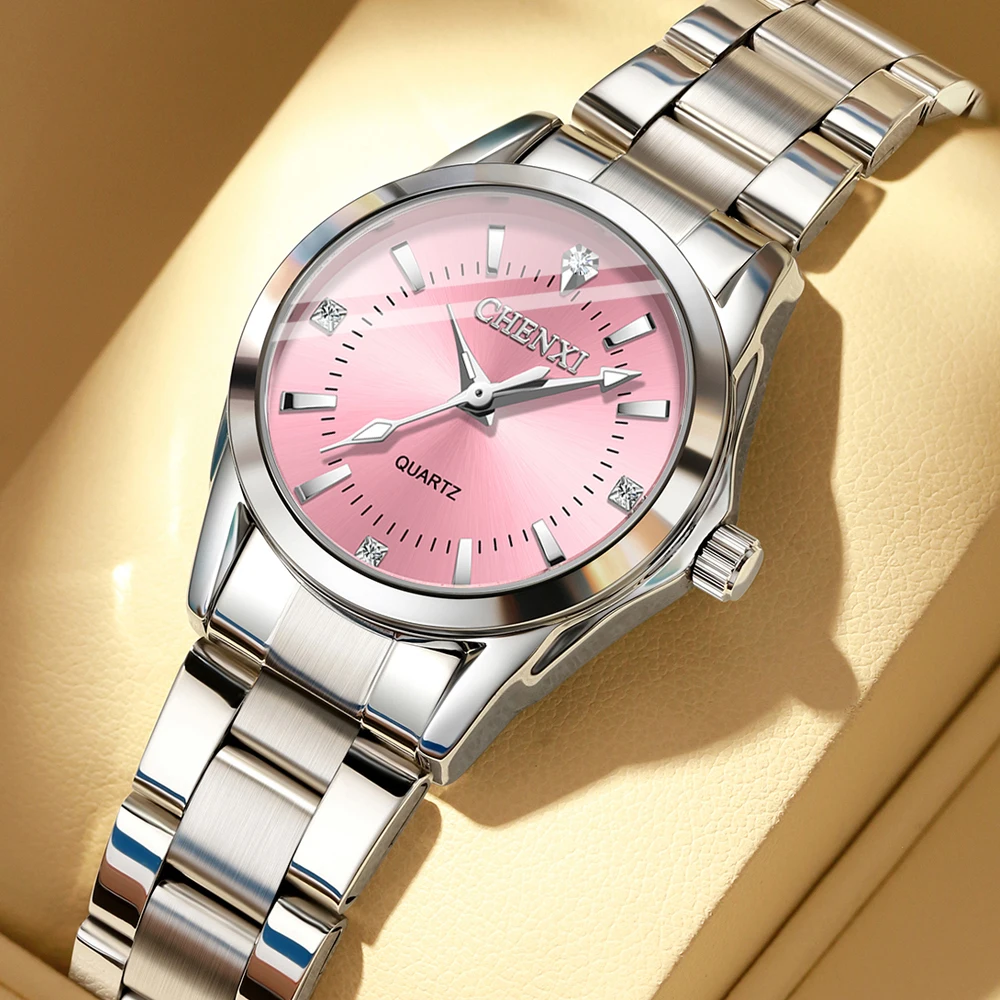 CHENXI Luxury Waterproof Women's Watches Luminous Ladies Watch for Female Quartz Stainless Steel Dress Women Watch