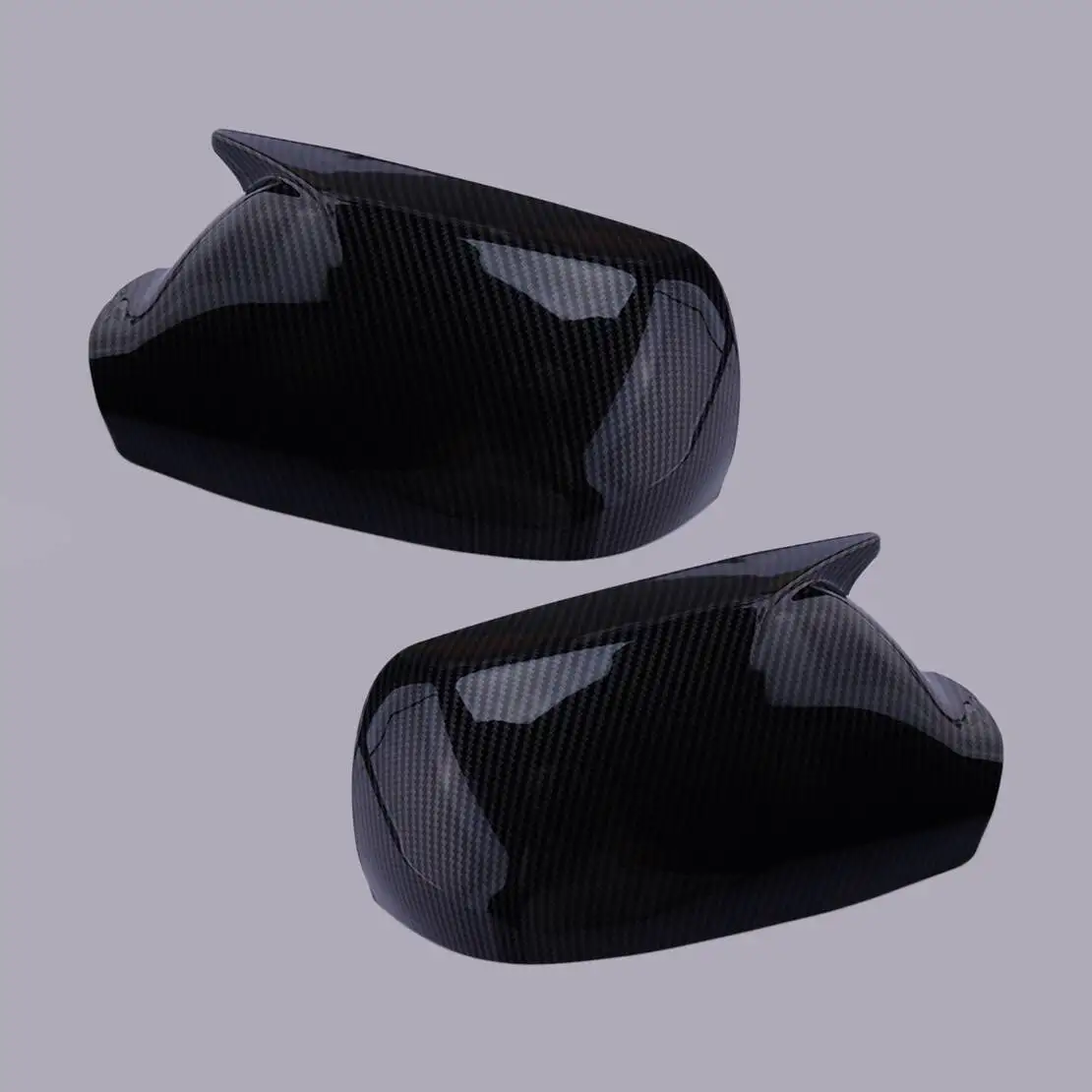 

1 Pair Carbon Fiber Grain OX Horn Side Rear-view Mirror View Horn Covers Caps Trims ABS Fit for Mazda 3 6 2003 2004-2008
