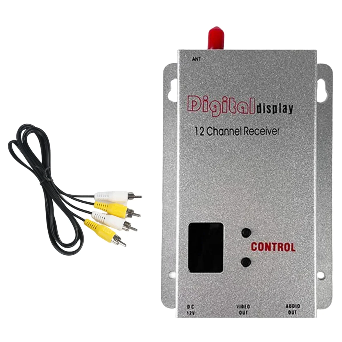

AT-1.2G 1.5W FPV VRX Receiver 12CH 1500Mw Audio Video Receiver for Long Range FPV Drone RC