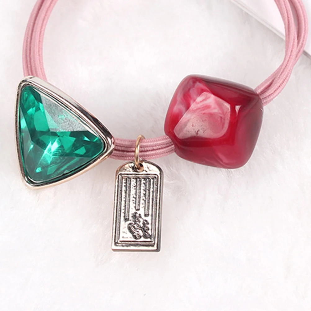 

4Pcs Irregular Bowknot Hair Bands Adorable Hair Ropes Ball Pearl Hair Rings Elastic Ponytail Holder for Children