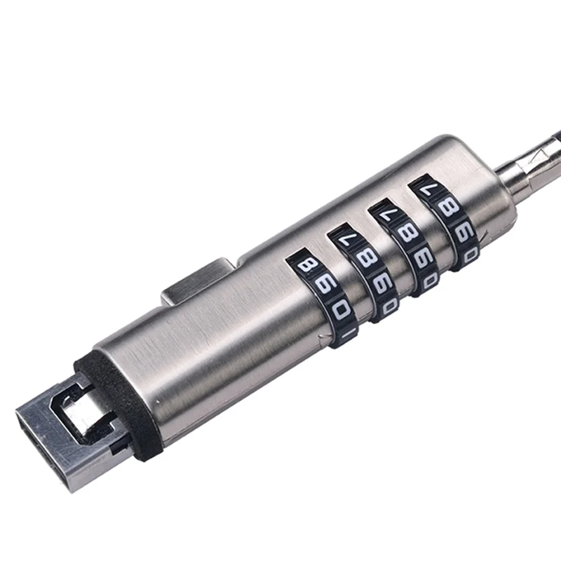 USB P word Lock Computer Lock P word Protection Anti-Theft Lock Universal Laptop Computer P word Lock