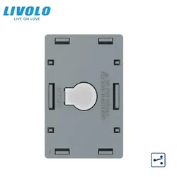 Livolo Base 1 Gang 2 Ways Switch Module for US Standard Panels,AC 110-250V,Wall Light Switch Touch Screen Control