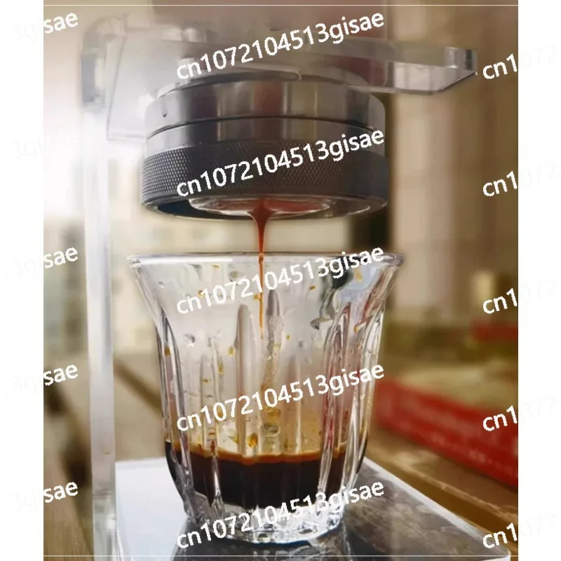 Outdoor Camping Unplugged Espresso Coffee Maker Stainless Steel Pneumatic Coffee Machine Removable Portable