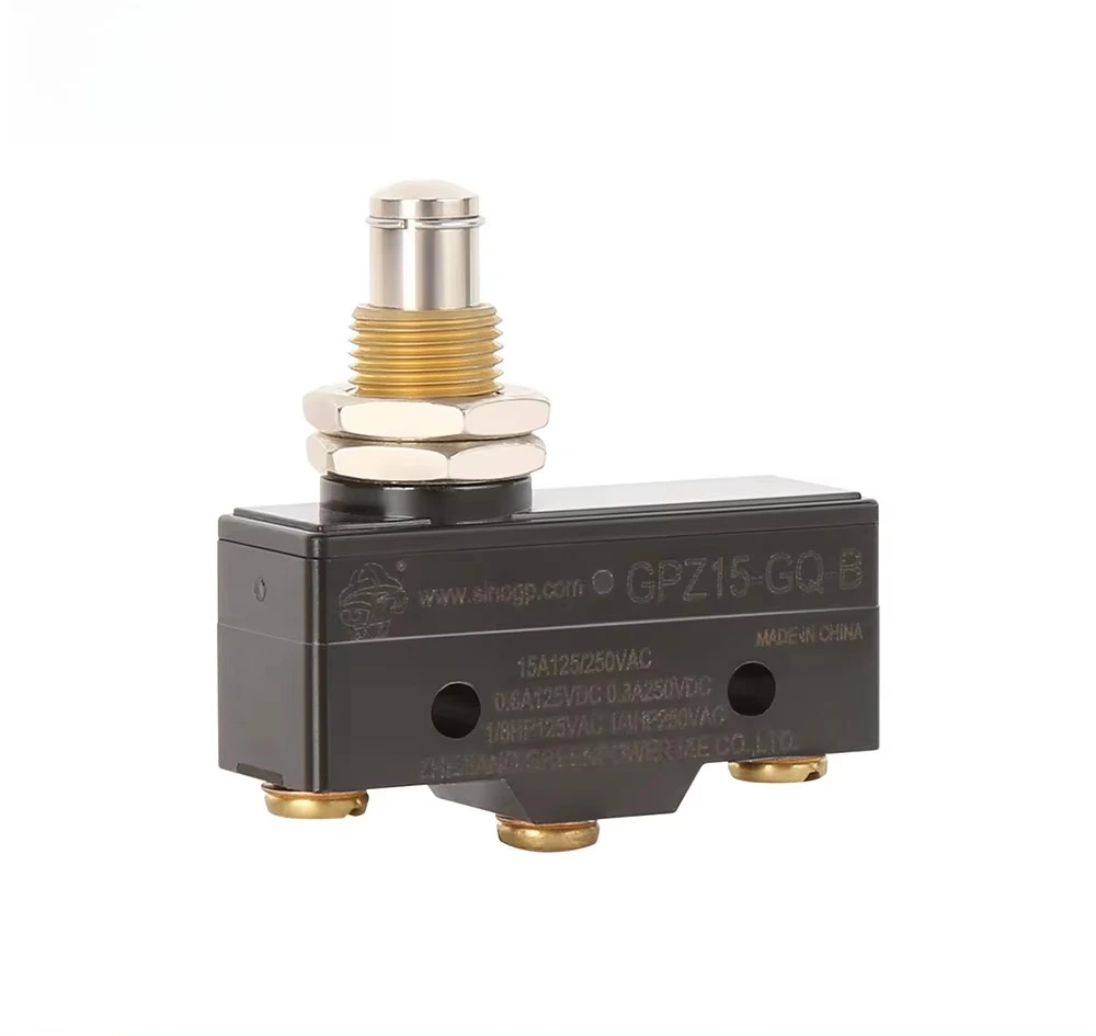 10pcs Micro Switch Limit Switches IP40 Short Roller Lever Automotive 15A 16A Microswitch Limit Switch GPZ15-GQ-B
