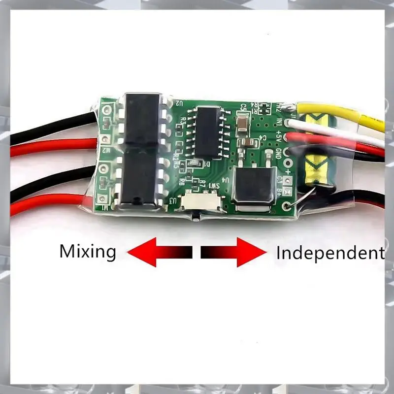 A84F-4X Bidirezionale 5A ESC Regolatore di Velocità Spazzolato Dual Way ESC 2S-3S Lipo Per RC Modello di Auto Barca Serbatoio Pezzi di Ricambio