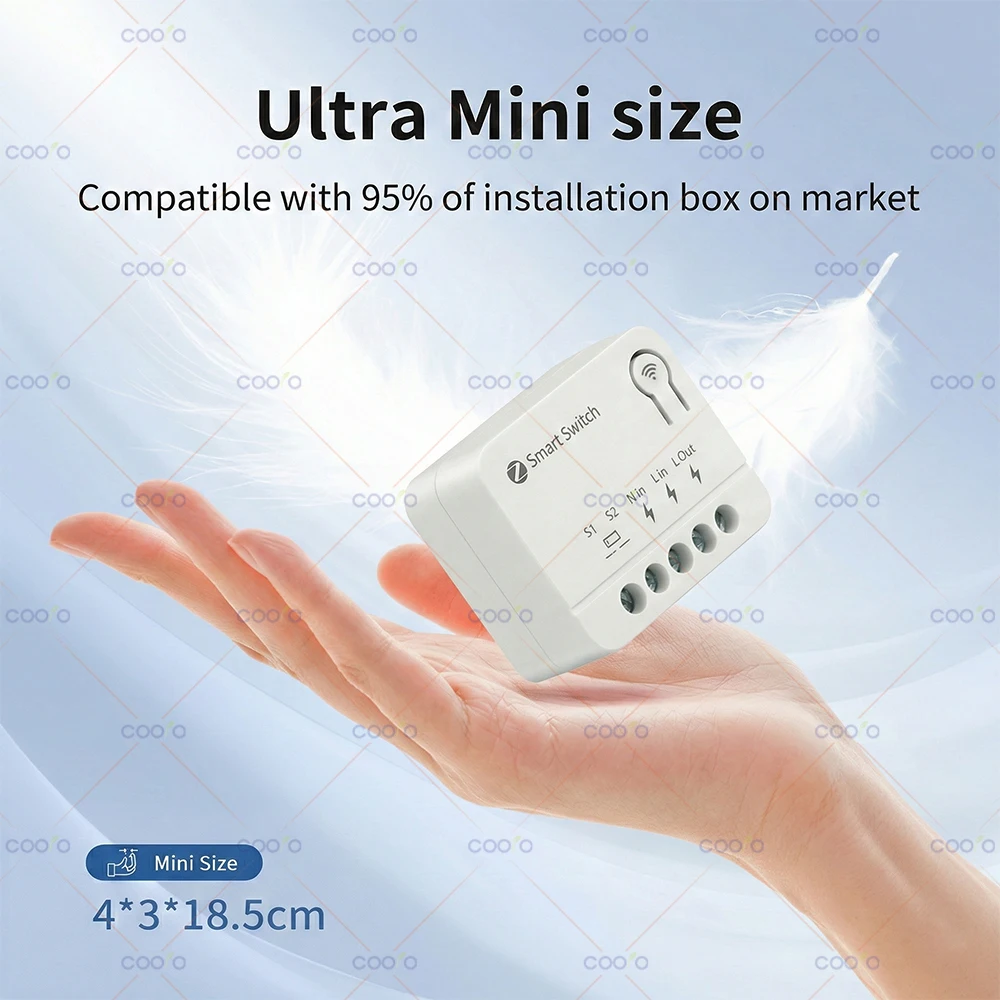 Zigbee Smart Switch Mini Module Smart Home Relay Automation Breaker works with Tuya Smart Life Alexa Google Home Alice Need Hub