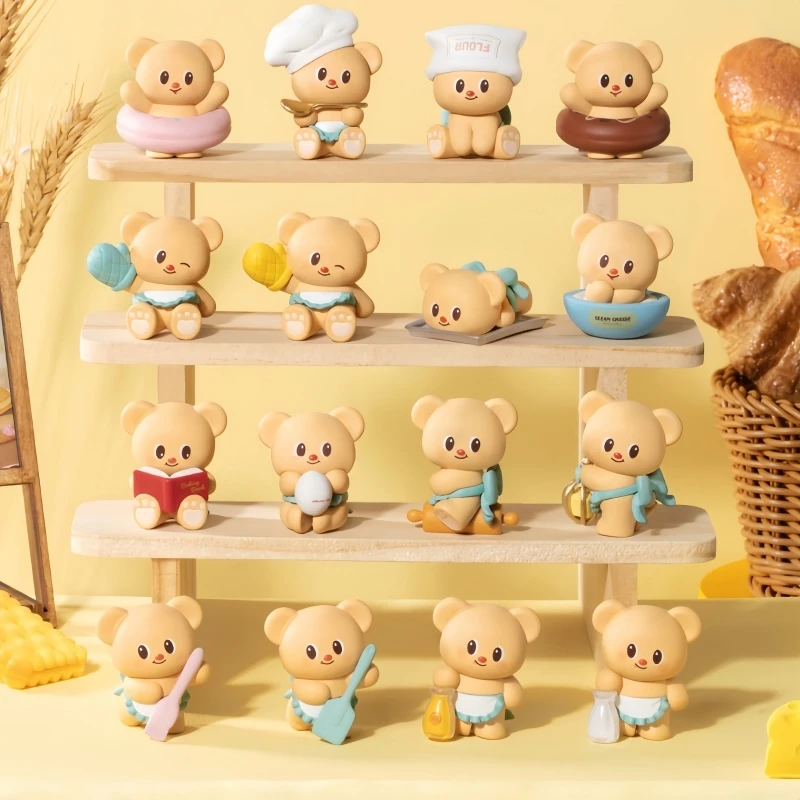 

FUNISM Original Genuine Butter Bear Series Blind Box Mini Figurines Desktop Model Ornament Toys Holiday Gifts Birthday Gift ﻿