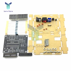 AVR LED Digital Frequency Meter DIY Kit 0.45HZ-10MHZ Frequency Counter with Acrylic Shell Cymometer 0.000 001Hz Resolution