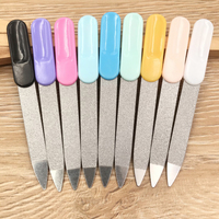 20/50 Pcs Mini Stainless Steel Nail Files Professional Nail Stylist Supplies Plastic Handle Remove UV Gel Polish Manicure Tools