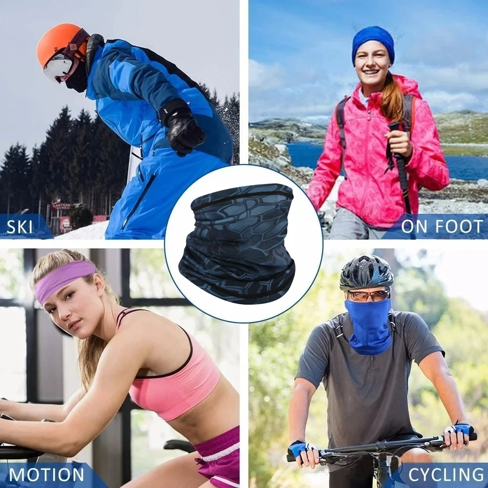 Babero de protección solar de seda de hielo al aire libre, cubierta de cuello de motocicleta, Bandana mágica deportiva, máscara de equitación de cara completa, primavera y verano