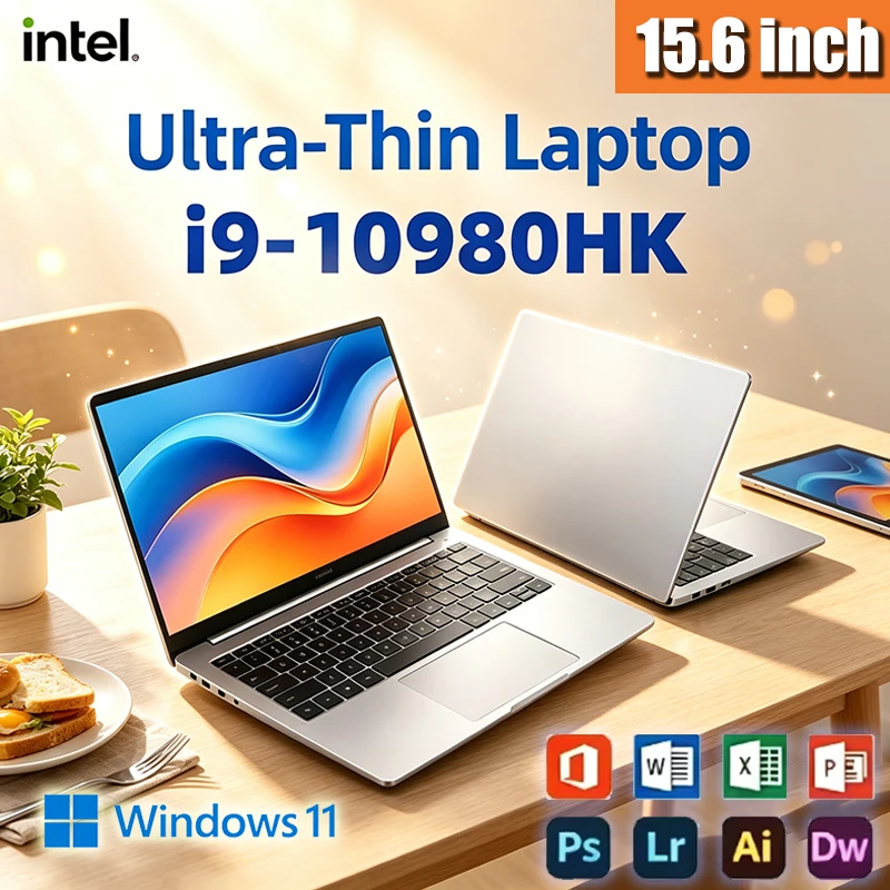15.6인치 인텔 N95 휴대용 노트북 윈도우11 노트북 32GB DDR4 2TB SSD PC 게이머 사무용 컴퓨터 썸네일 2