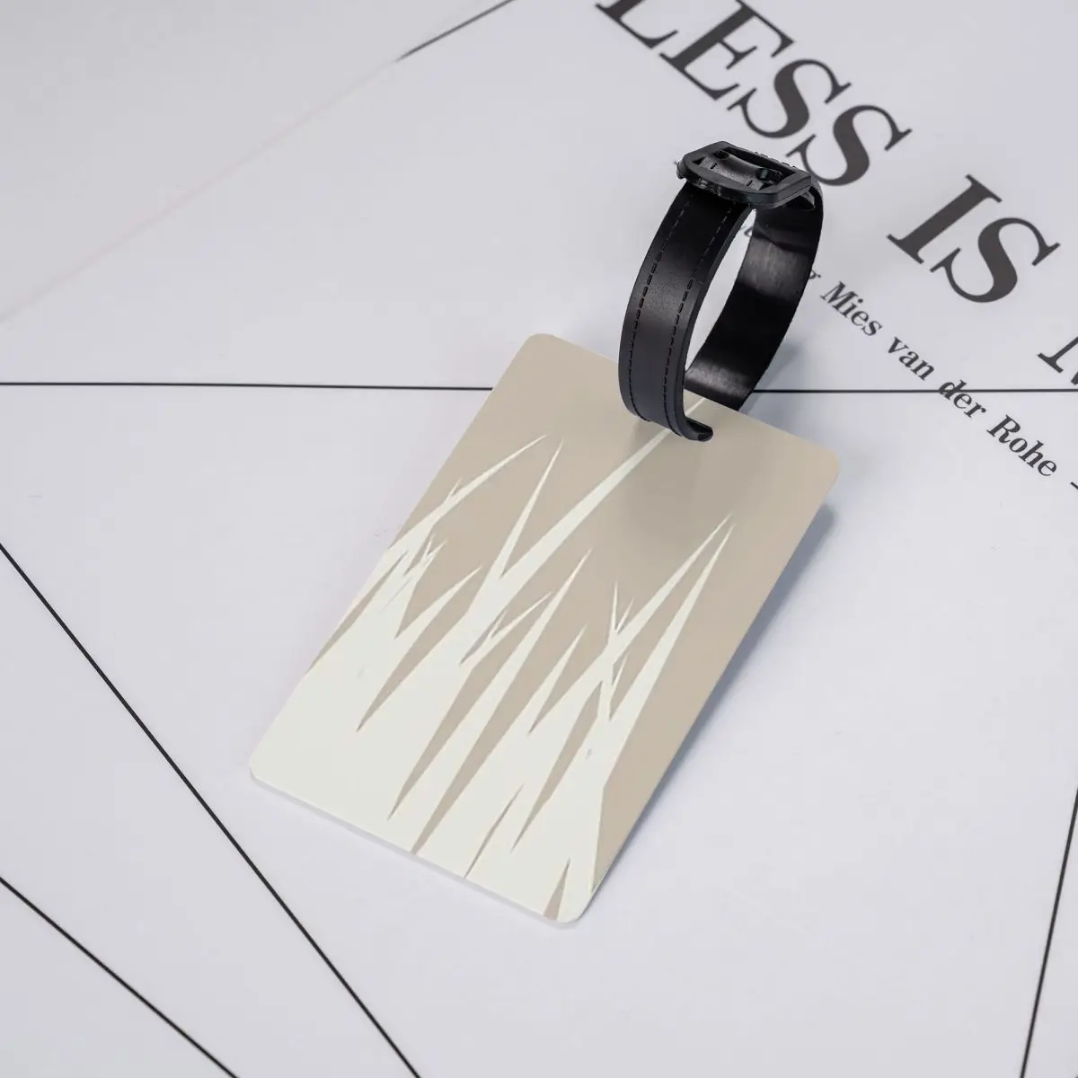

Минималистичные бирки для багажа в стиле бохо, бежевые, аксессуары для чемоданов, этикетки для путешествий, держатель для багажа, идентификационная бирка с именем и адресом