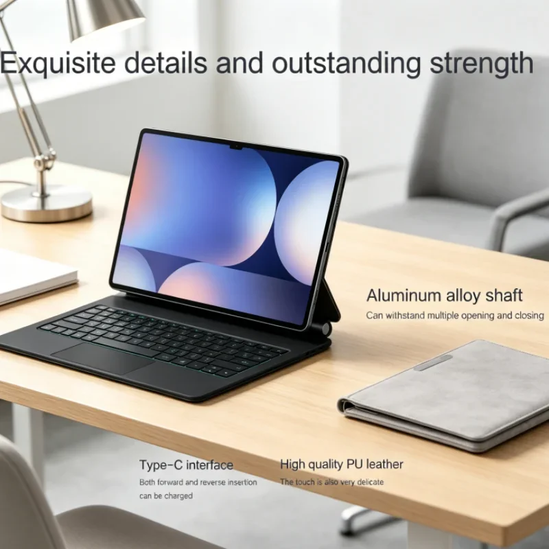 

S10 Ultra S9 Ultra S8 Ultra 14.6 Inch Tablet Accessories Luxury Magic Case Magnetic Backlight Touchpad Keyboard Samsung