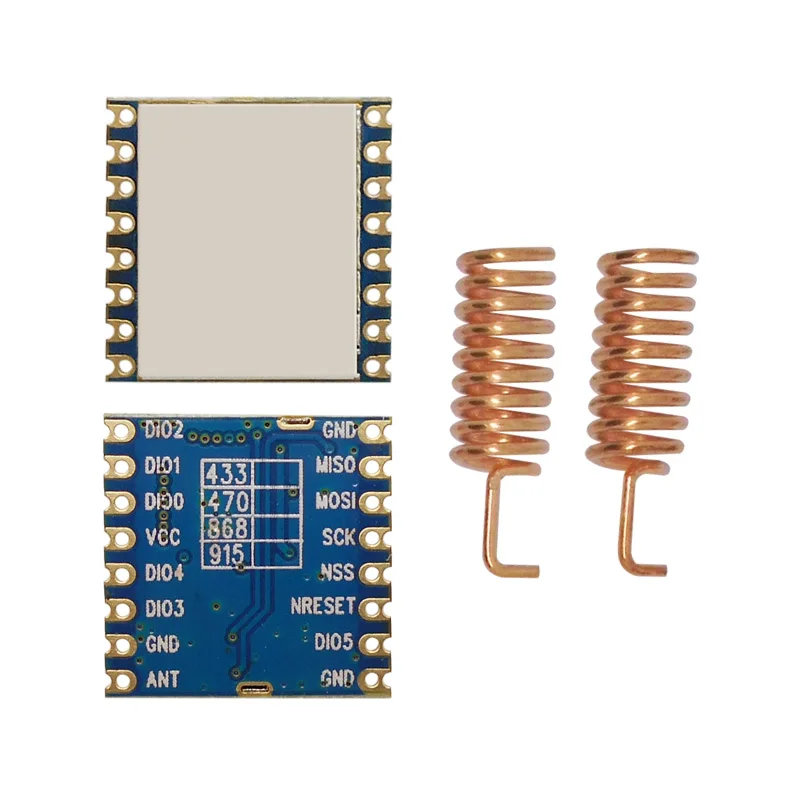 Lora1276-C1-FCC ID / CE-RED 인증 915MHz, 868MHz, 100mW, sx1276 칩, 장거리 4km RF 무선 LoRa 모듈, 로트당 2 개