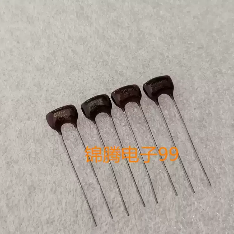 10-100pcs imported from the United States CDE CD silver mica capacitor 510pf 500v 1% fever capacitor p6