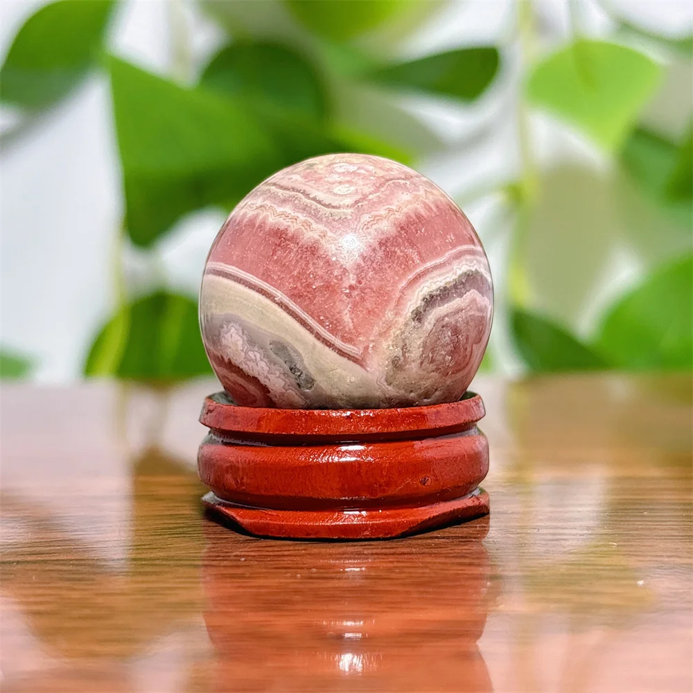 Sphère de rhodochrosite en cristal de pierre naturelle, quartz minorganisateur, décoration de la maison, artisanat Reiki, énergie, méditation, amour, pierre précieuse, guérison