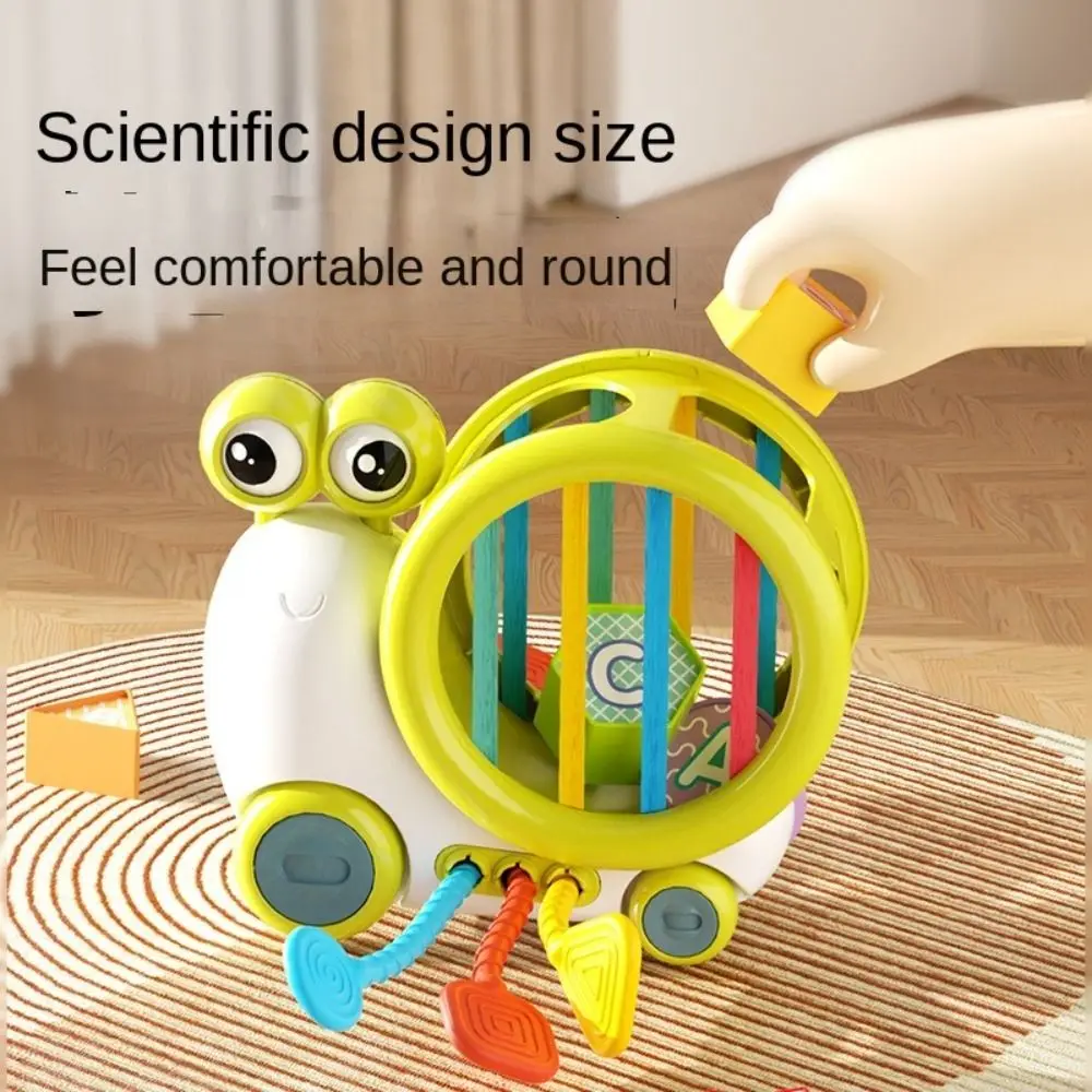 Snail Shape Sorter Toy Early Learning Geometric Colorful Shape Cognition Blocks Educational Interactive Toys