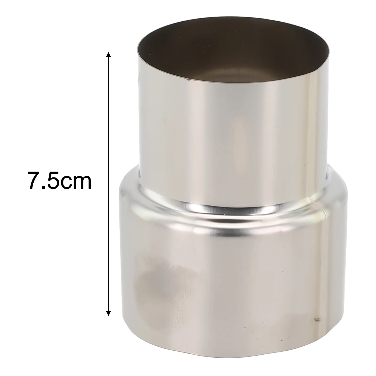 1pc Stove Pipe Extension Reduction Stainless Steel Flue Pipe Reducer Tubing Connector Chimney Adaptor For Liner Stack