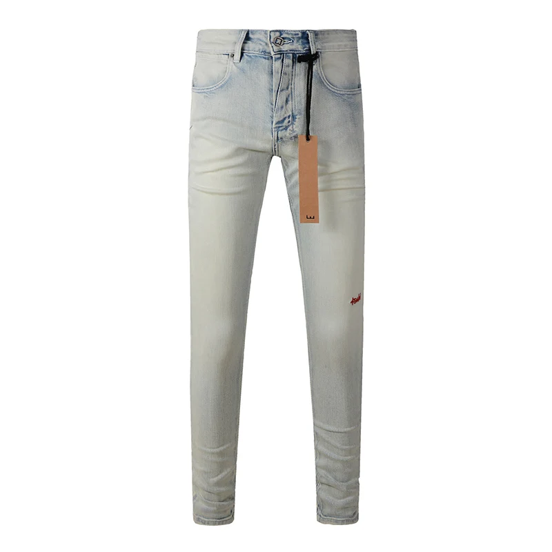 Color 3017 The Best Sellers Men's Quality Distressed Skinny Ripped Jeans Pants