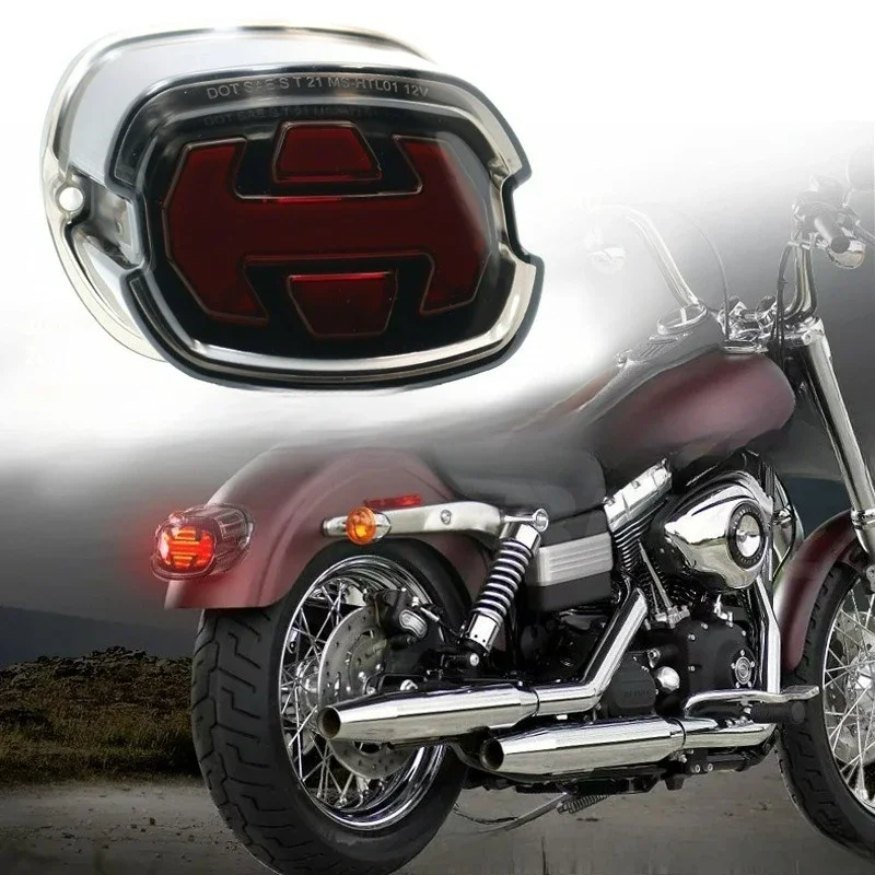 

Uiz For Fatty 883 1200 Gliding Davidson Dyna Sportster Brake Light LED Tail Light LED Brake Turn Signal Rear Light Motorcycle