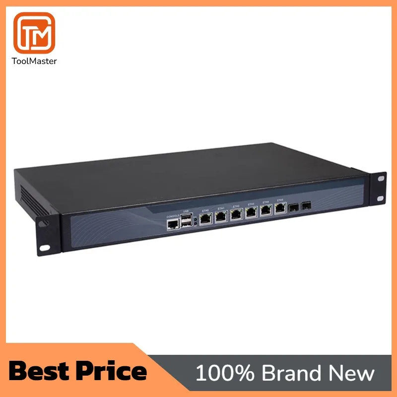 【New Arrival】R R16 1U Firewall Network Router With Core I7 4770 4 Core 8 Threads 2*SFP  82599ES 6*82574L Gigabit Lan