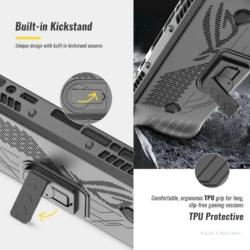 

M17F Scratchproof Housing with Screen Film Joystick Caps Covers Protective Case for Console Protector Housing