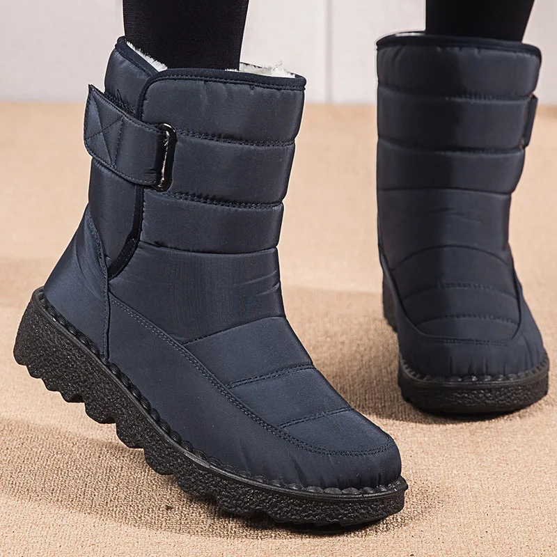 Snow Boots Women Flat Women Shoes Waterproof Women\'s Boots Keep Warm Shoes For Women Fashion Platform Winter Boots Botas Mujer