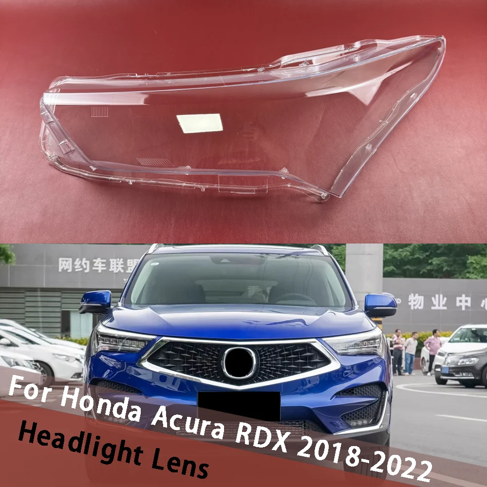 

For Honda Acura RDX 2018-2022 Car Front Headlight Lens Cover Lampshades Lamp Shell Headlight Shell Lens Housing Lamp Caps