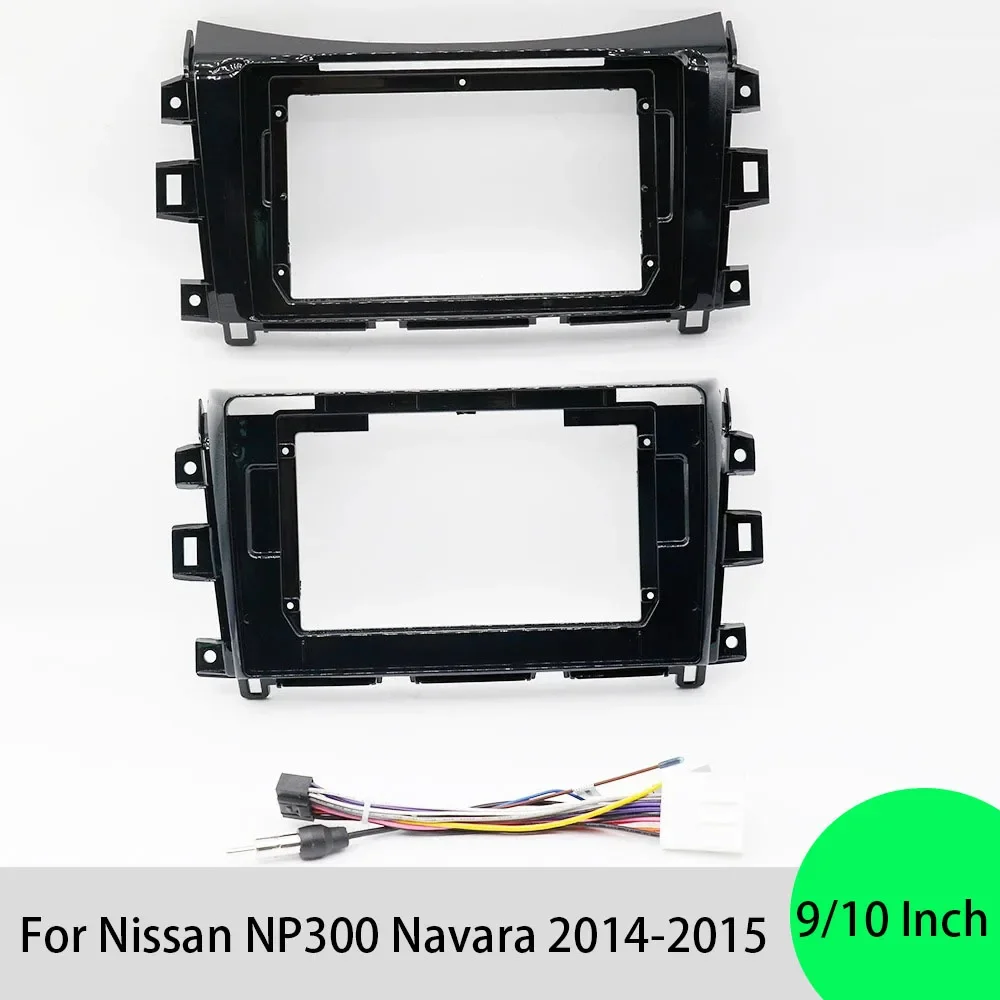 For Nissan NP300 Navara 9/10.1'' Car Radio Fascia Frontier Stereo DVD Player Installation Trim Head Unit Panel Audio Frame Bezel